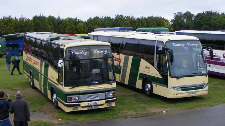 Crawley Luxury Volvo B10M Plaxton Paramount DJI684 & B12B Berkhof Axial DC06CLC